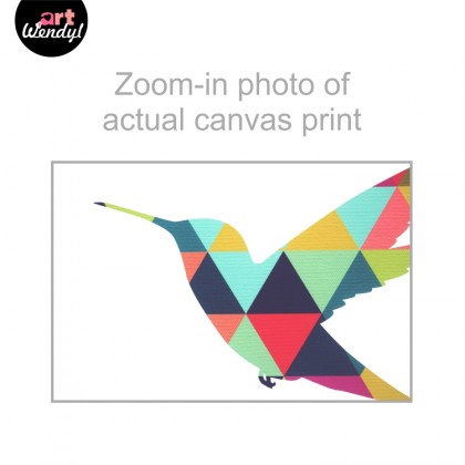 Framed Art Print "Geometric Woodpecker"