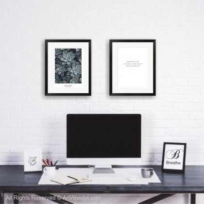 Framed Art Print "Breathe"